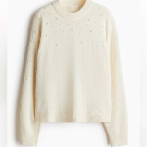 H&M Pearl-embellished sweater